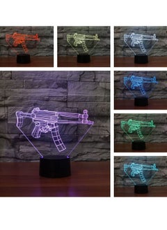 althiqahkey Cool Stuff for Your Room, 3D Night Light 7 Colors Changing, Table Desk Living Room Bedside Lamp, Birthday Kawaii Room Decor, RGB Led Night Light for Kids Boys Girls, Lamp USB Light Gun  - Image 2