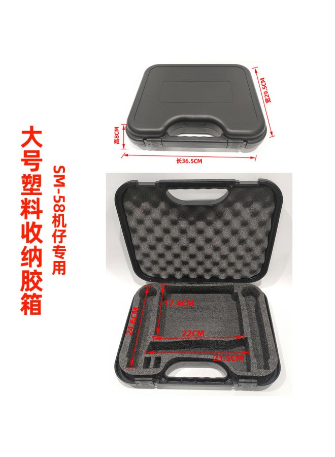 ميكروفون معدني صندوق ألومنيوم مقاسات كبيرة وصغيرة للبث المباشر الخارجي، ميكروفون مكثف U87، صندوق ألومنيوم محمول - Image 1