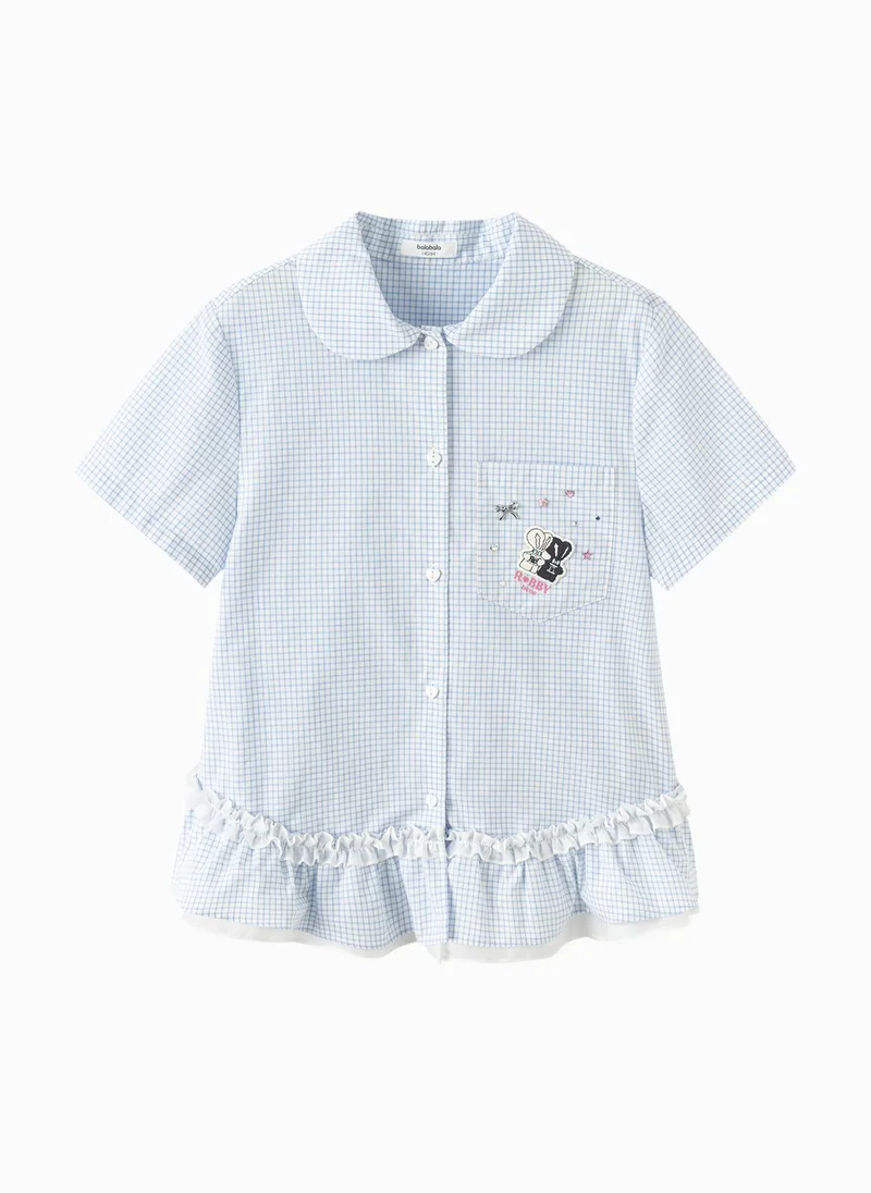 بالابالا Kids Girls Woven short-sleeved shirt