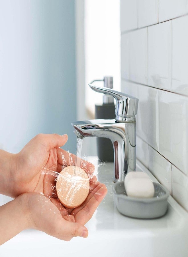Sliverdew 12 قطعة إسفنجات مكياج دائرية لأساس البودرة الوجهية إسفنجة تجميل دائرية وسادة رغوية خافضة (لون البشرة) - Image 4