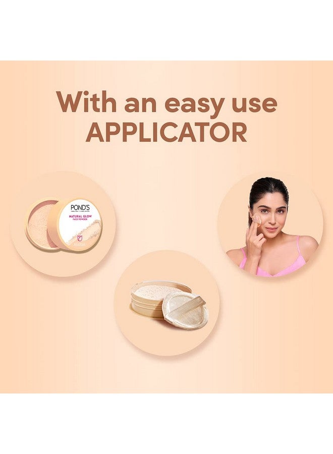 Pond's بودرة مات للوجه بلمسة طبيعية للبشرة العادية، بي بي جلو - 30 غ، وردي - Image 5
