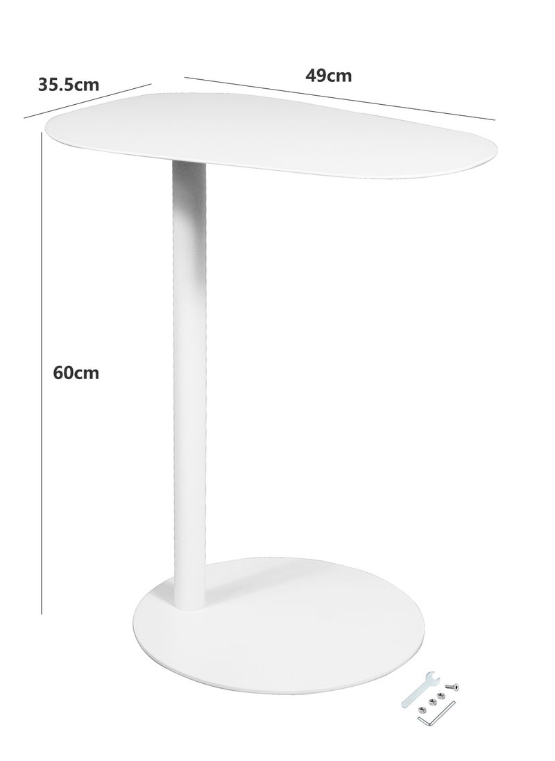 Sharpdo - Side Table,C Shaped Iron Coffee Table, End Table,Couch Table,for Living Room Bedside Bathroom Office Snack Coffee Tables, Easy Assembly - Image 1