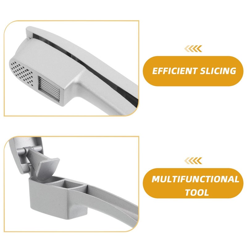 Garlic Press Set With Manual Crusher Peeler And Cleaning Brush Kitchen Tool Home Cooking Gadget - Image 4