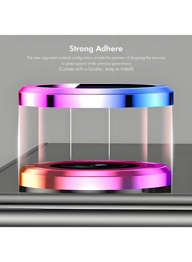 لاكوز واقي عدسة الكاميرا Lacoz لهاتف iPhone 18 Pro Max - زجاج شفاف عالي الدقة ومقاوم للخدش مع حماية كاملة لبروز الكاميرا - لون أحمر كرزي - Image 3