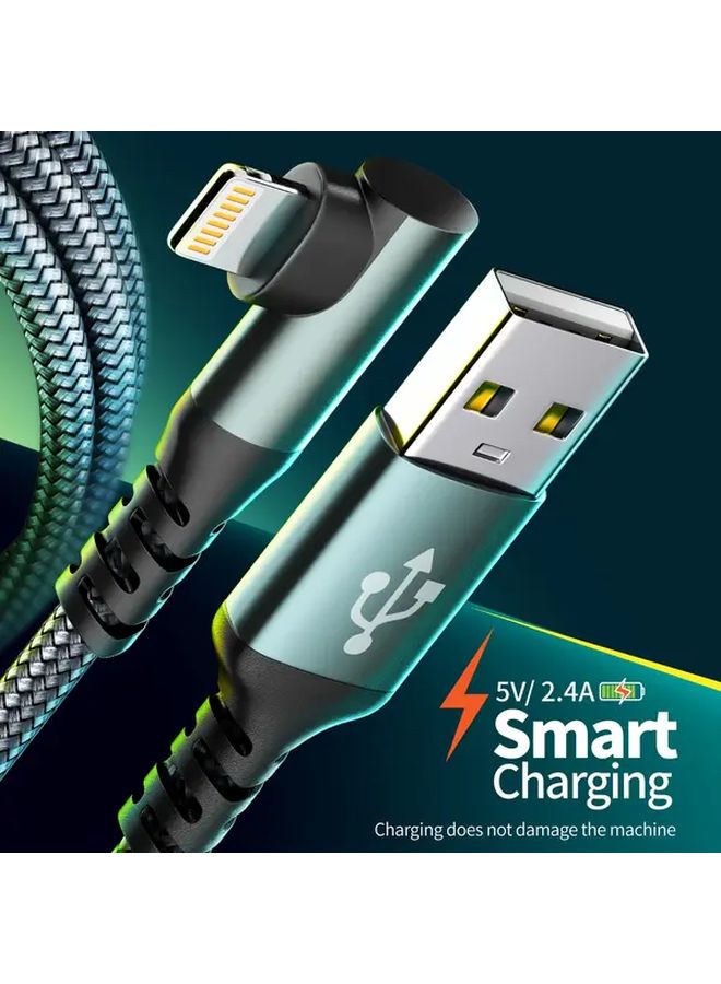 MFi Certified USB to Lightning Fast Charging Cable Black 10ft for iPhone iPad - Image 2