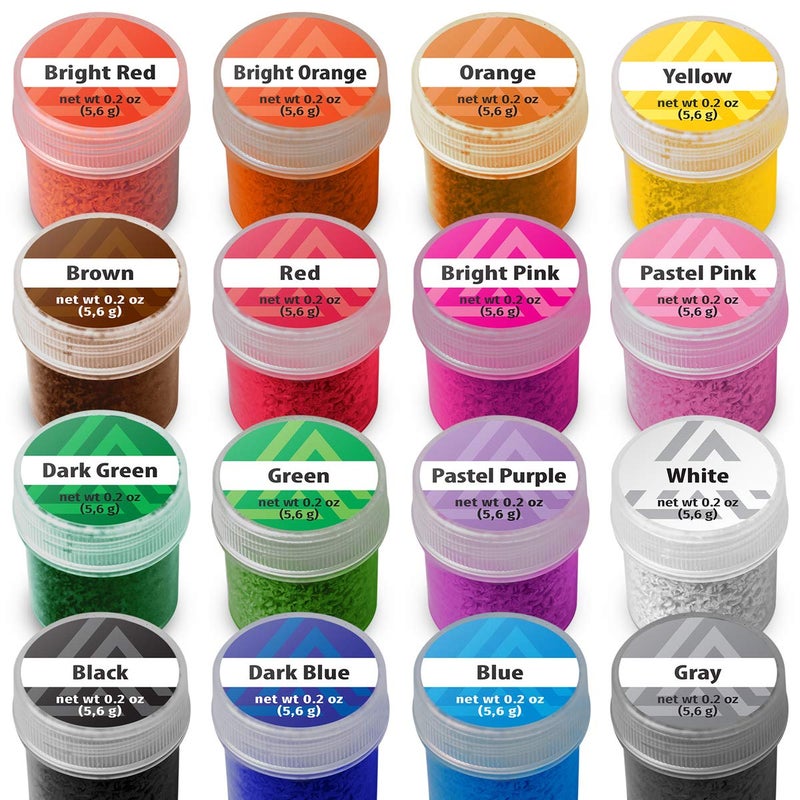 ALEXES Wax Dyes for Candle Making - 16 Colors Set of Wax Dyes - Color for Candle Making 0.2 oz - Candle Dye for Soy Candle Making  - Image 2