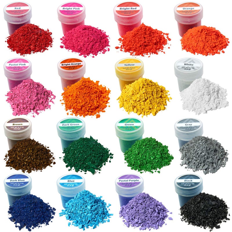 ALEXES Wax Dyes for Candle Making - 16 Colors Set of Wax Dyes - Color for Candle Making 0.2 oz - Candle Dye for Soy Candle Making  - Image 1