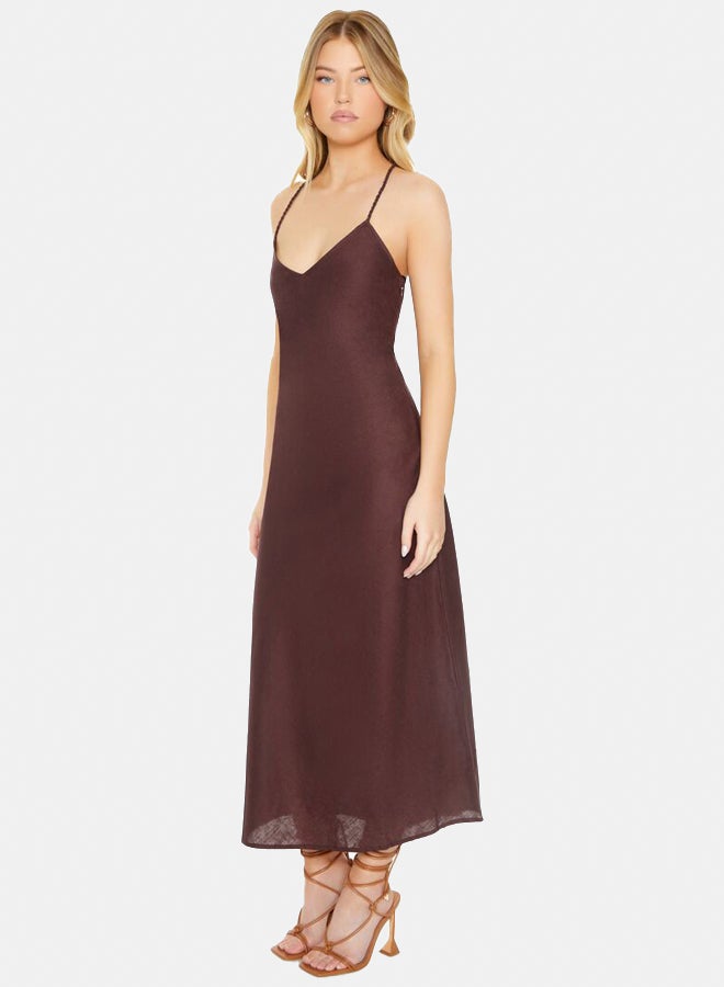 FOREVER 21 Strappy Slip Maxi Dress - Image 3