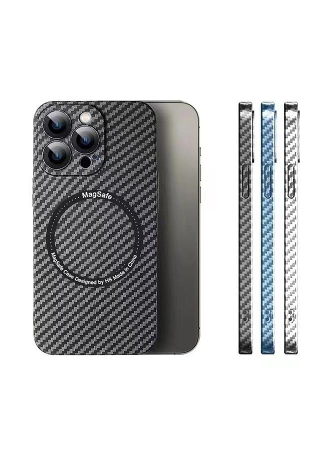 S-TOP Case For iPhone 11 Pro MagSafe Magnetic PC Carbon Fiber Phone Case with Lens Film - Image 2