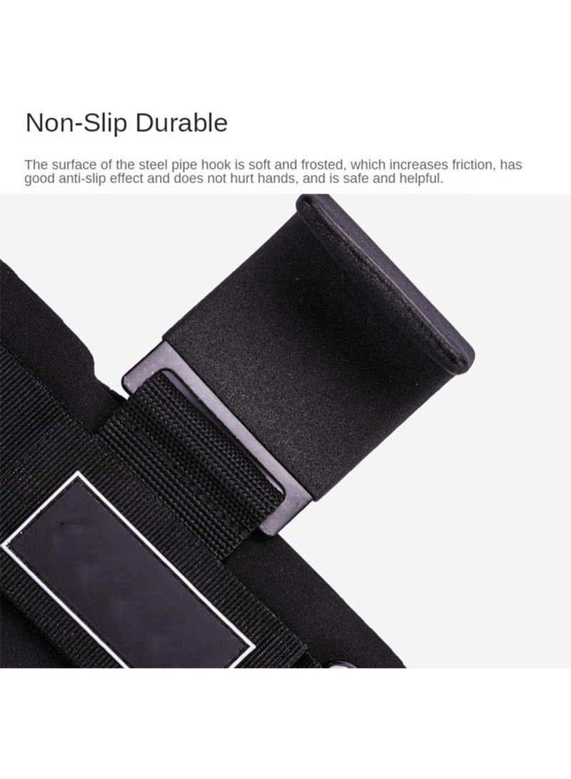 DIOTTI Heavy Duty Weight Lifting Hooks with Padded Wrist Straps, 600 lbs Support Grip Assist for Deadlifts, Pull-Ups, Rows & Shrugs, Non-Slip Steel Hand Grips for Men & Women - Image 4