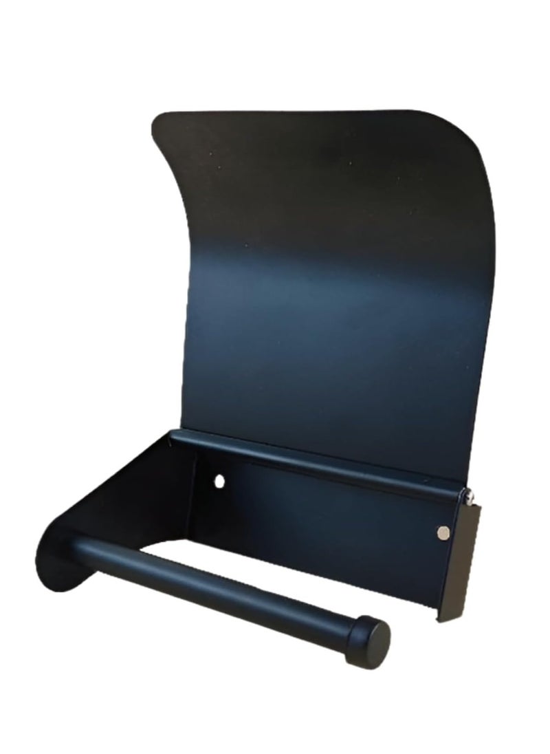 Generic Toilet Tissue Roll Holder - Stainless Black  - Image 1