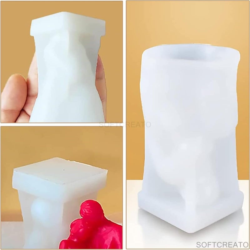 SOFTCREATO 3D Silicone Candle Mold - Mother Hug Baby Vertical Mould for Resin and Candle Making by SOFTCREATO - Image 4