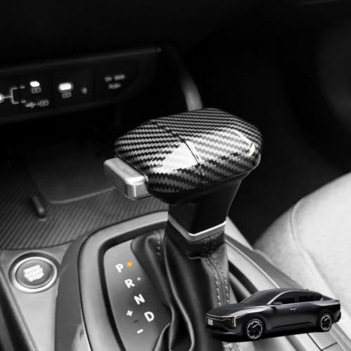 JUIVEEL ABS Car Gear Shift Knob Cover Trim Shifter Lever Handle Protective Compatible with Kia Sorento 20242026Kia Carnival 20252026K4 20252026K5 20252026 Accessories Carbon Fiber Style - Image 1