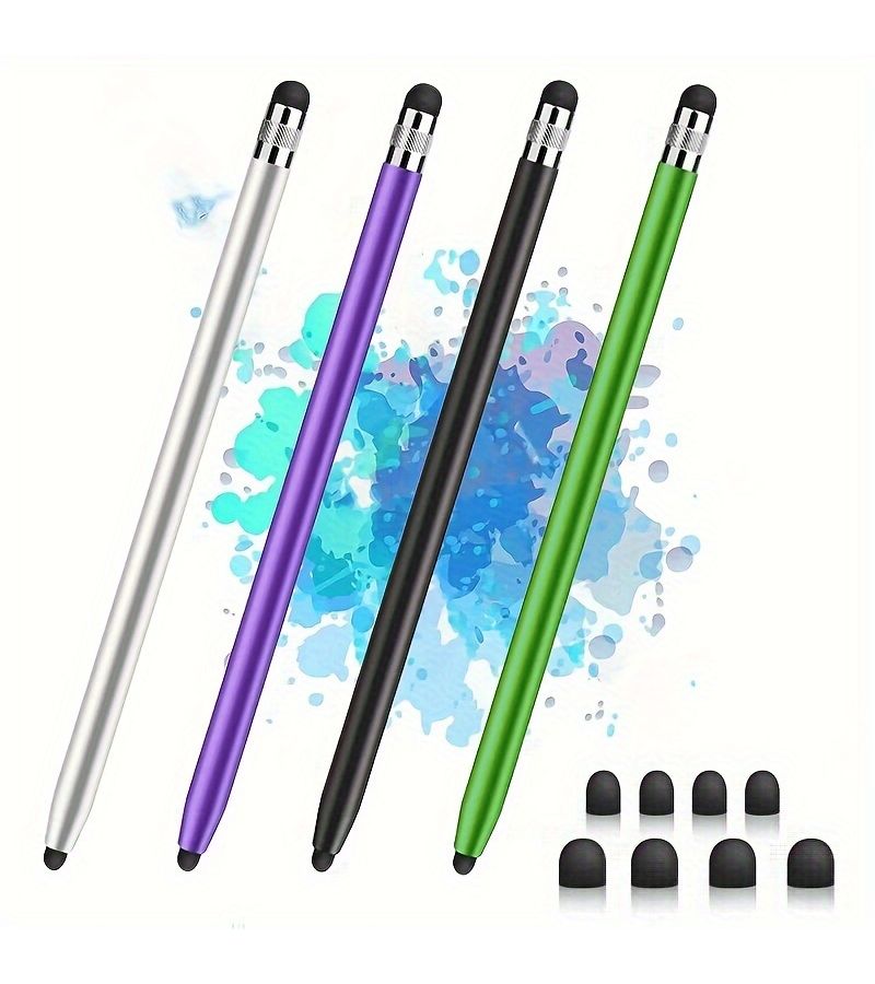 4pcs Touch Screen Stylus With High Sensitivity And Precision Capacitive Silvery Stylus Compatible With Iphone Ipad Pro Tablets Samsung Galaxy Pc - Image 4
