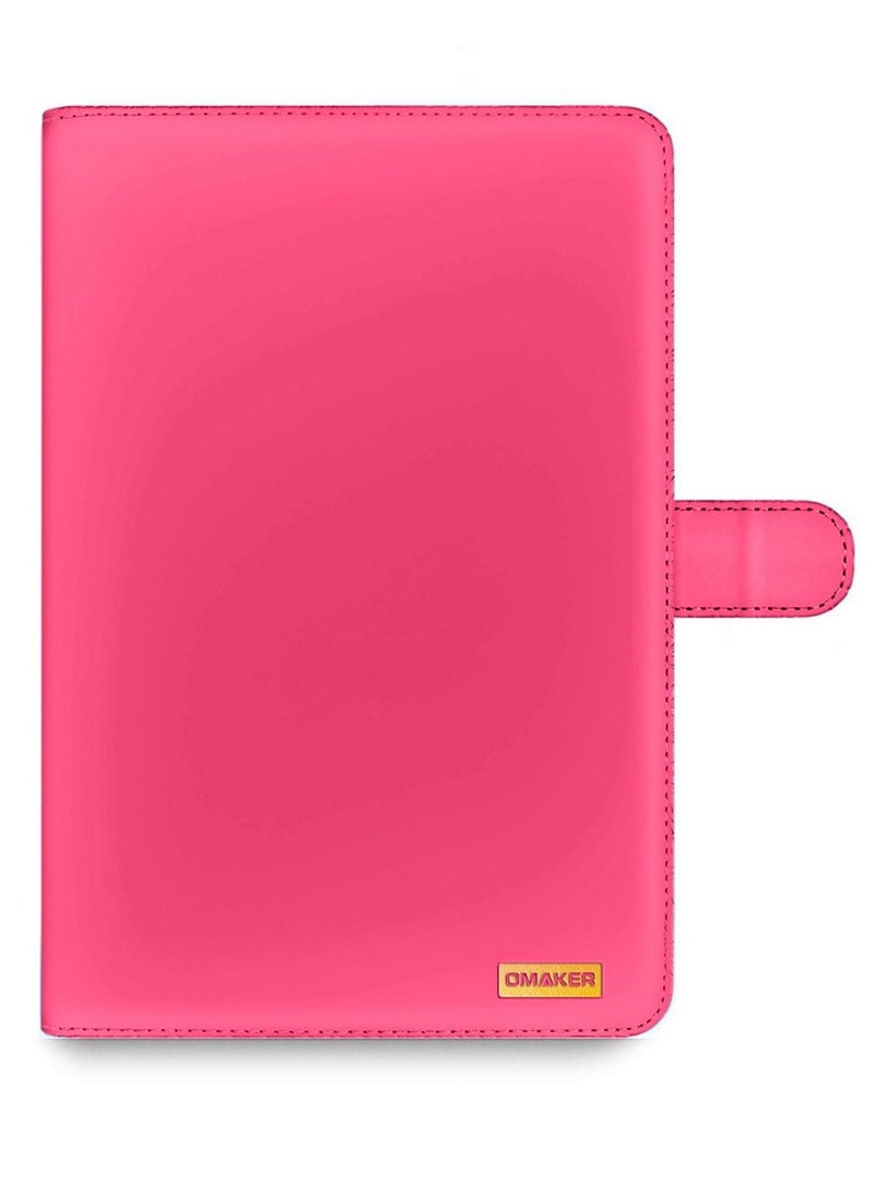 OMAKER Premium Quality Leather Smart Flip Case Full Protective Cover With Magnetic Stand For Honor Pad X9a 11.5 Inch 2025 - Fuchsia Pink - Image 1