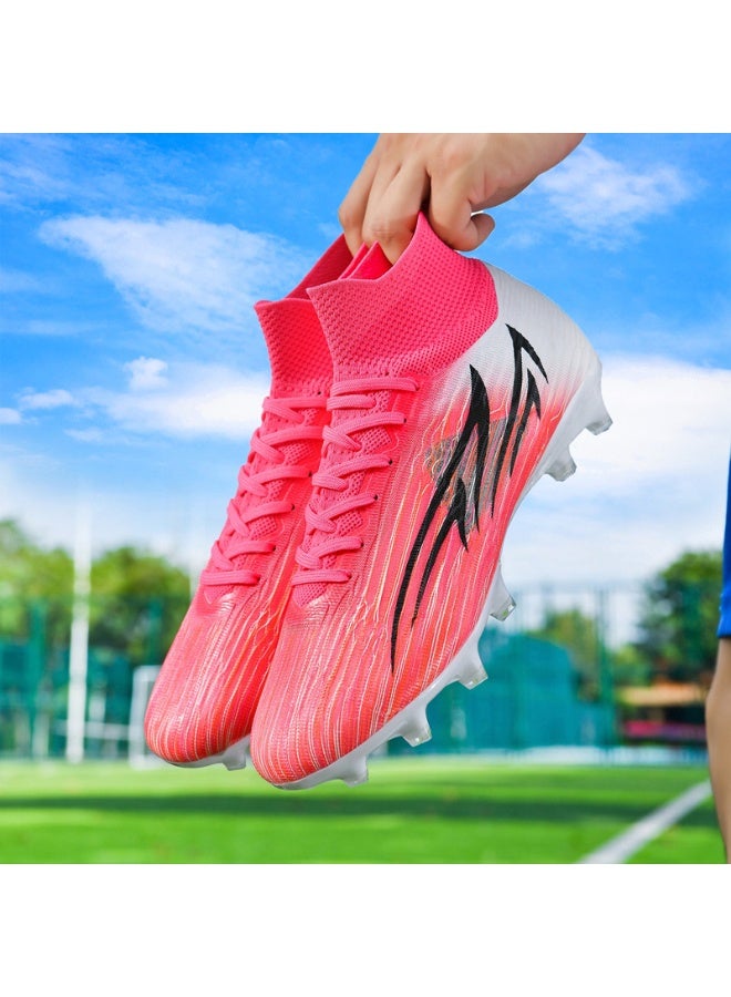 New Men Kids Soccer Shoes Cleats Football Boots Sports Long Studs Turf Shoes for Training Competition - Image 4