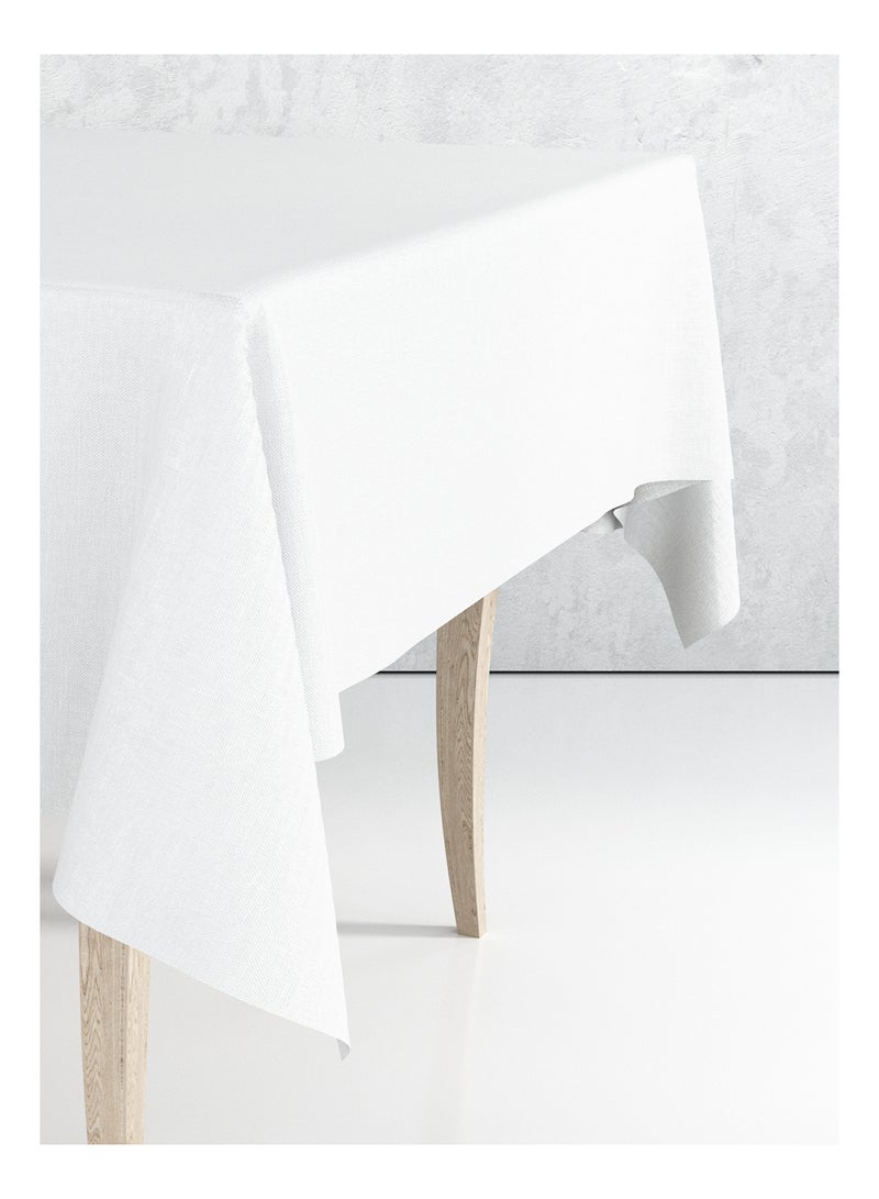 إسكدنيا غطاء طاولة سادة أبيض 140x200cmسم - Image 2