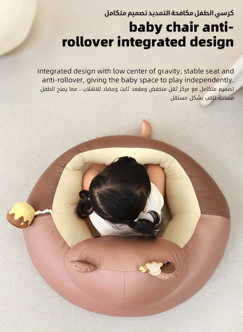 Baby Sitting Support Seat Sofa, Baby Sofa Learn Sitting Chair, Baby Sitting Chair, Infant Sit-up Sofa, Infant Floor Seat With Back Support, Toddler Activity and Feeding Seat, Gift for Kids Boy Girl - Image 4