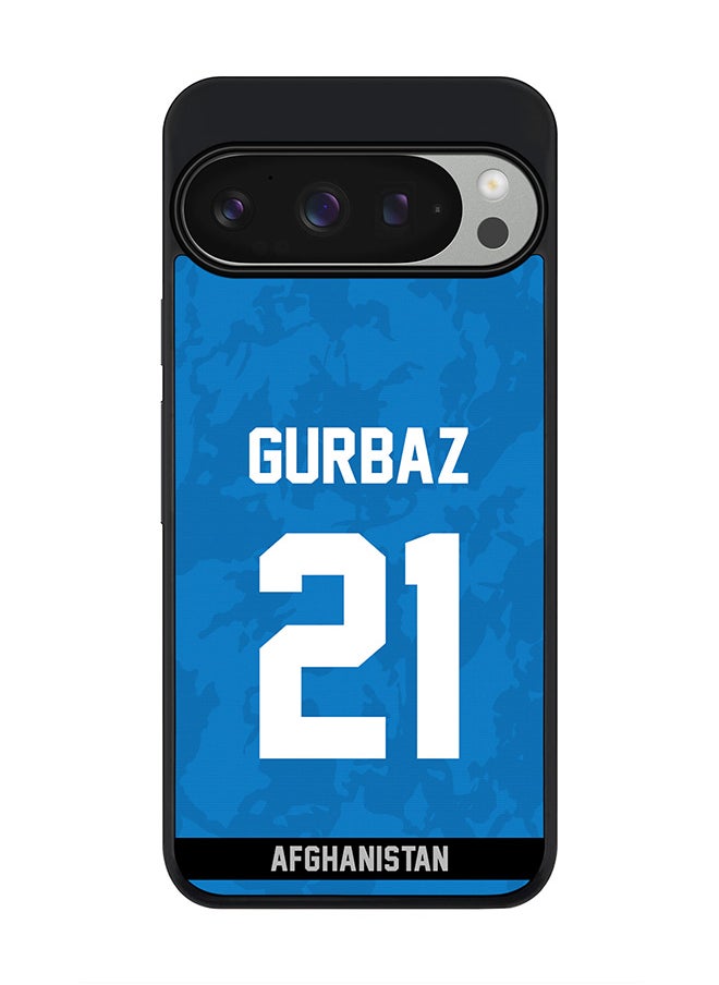 Stylizedd For Google Pixel 9 Pro Case,Slim fit Camera Protection, Shockproof Thin Phone cover - Afghanistan Rahmanullah Gurbaz Jersey 21  - Image 1