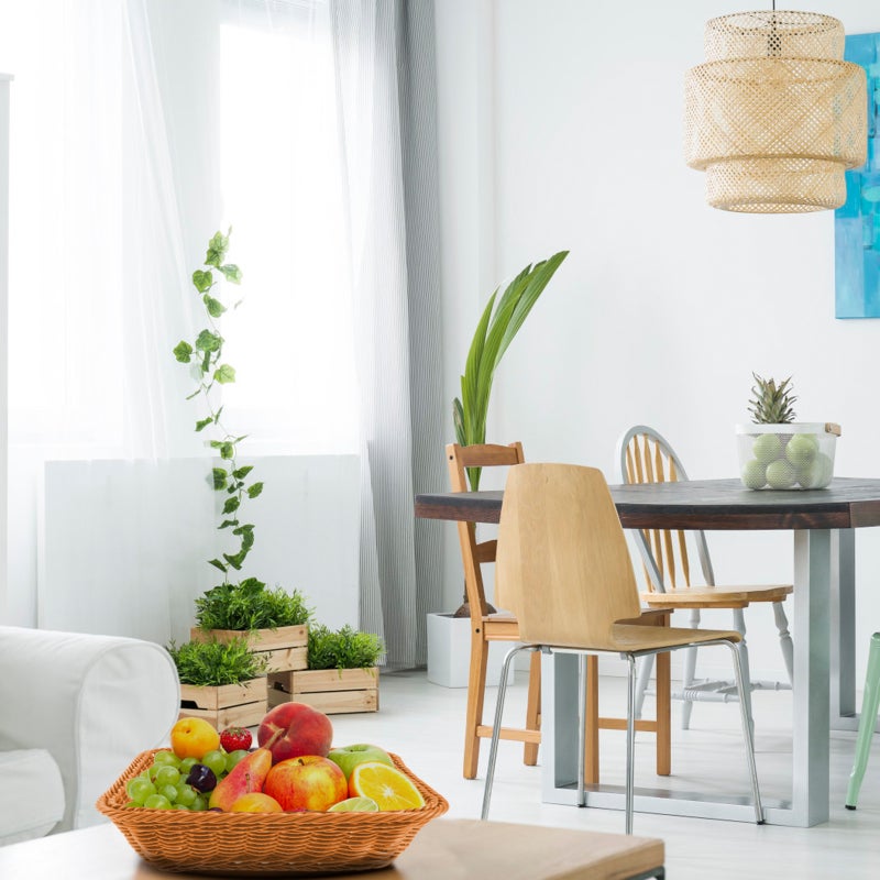 2 pcs Home Kitchen Storage Basket Decorative Fruit Basket Bread Vegetable Holder - Image 3