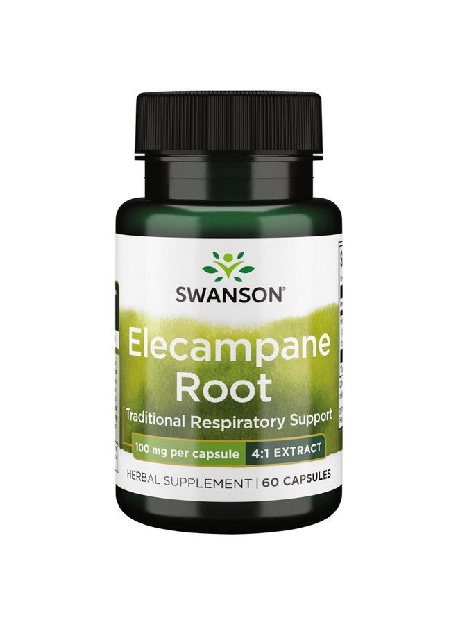 Swanson Full Spectrum Elecampane Root (4:1) 100 Milligrams 60 Capsules - Image 1