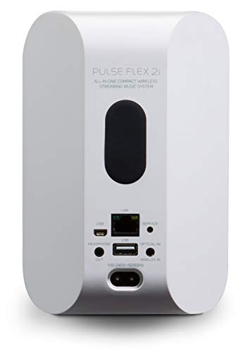 Bluesound Pulse Flex 2i Portable Wireless Multi-Room Smart Speaker with Bluetooth - White - Compatible with Alexa and Siri - Image 5