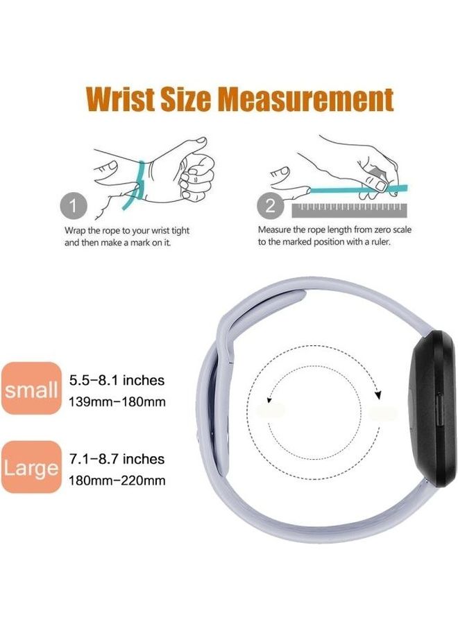 NIBEMINENT Silicone Replacement Strap For Fitbit Versa 2/Fitbit Versa/Fitbit Lite Wine Red  - Image 5