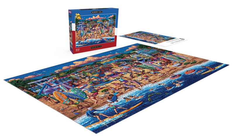 Buffalo Games - Dowdle - Dowdle: Surfin' USA - 2000 Piece Jigsaw Puzzle for Adults Challenging Puzzle Perfect for Game Nights - Finished Size is 38.50 x 26.50 - Image 4