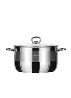 AMBOSS Deep bowl l20cm stainless steel sapphire - with glass lid made in Turkey  - Image 4