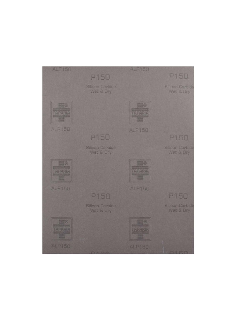 Taparia Taparia 9 X 11 Silicon Carbide Wet Or Dry Emery Sheet Grit 150 Pack Of 10 Alp 150  - Image 3