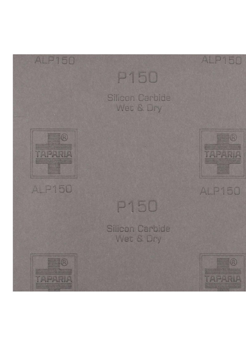Taparia Taparia 9 X 11 Silicon Carbide Wet Or Dry Emery Sheet Grit 150 Pack Of 10 Alp 150  - Image 5