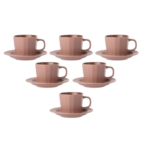 Clay Craft Fine Ceramic Armada Lilac Cups & Saucer, Set of 12, Cups for Tea & Coffee, Gift Set, Elegant Design for Home and Kitchen and Can Be Gifted to Your Loved Ones On Any Occassions - Image 3