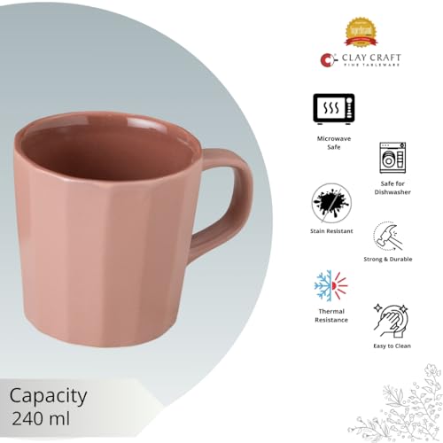 Clay Craft Fine Ceramic Armada Lilac Cups & Saucer, Set of 12, Cups for Tea & Coffee, Gift Set, Elegant Design for Home and Kitchen and Can Be Gifted to Your Loved Ones On Any Occassions - Image 5