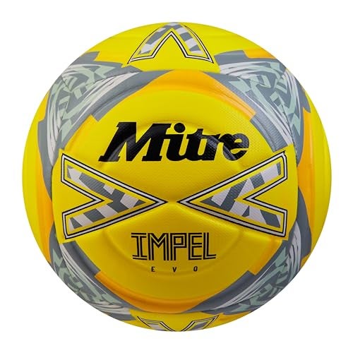 Mitre IMPEL Soccer Ball – Training Soccer Balls for Kids & Youth - Durable 6-Panel Construction - Soft-Touch Foam & Hyperflow Grooves - All-Weather Soccer Practice Equipment for Grass or Astroturf - Image 1