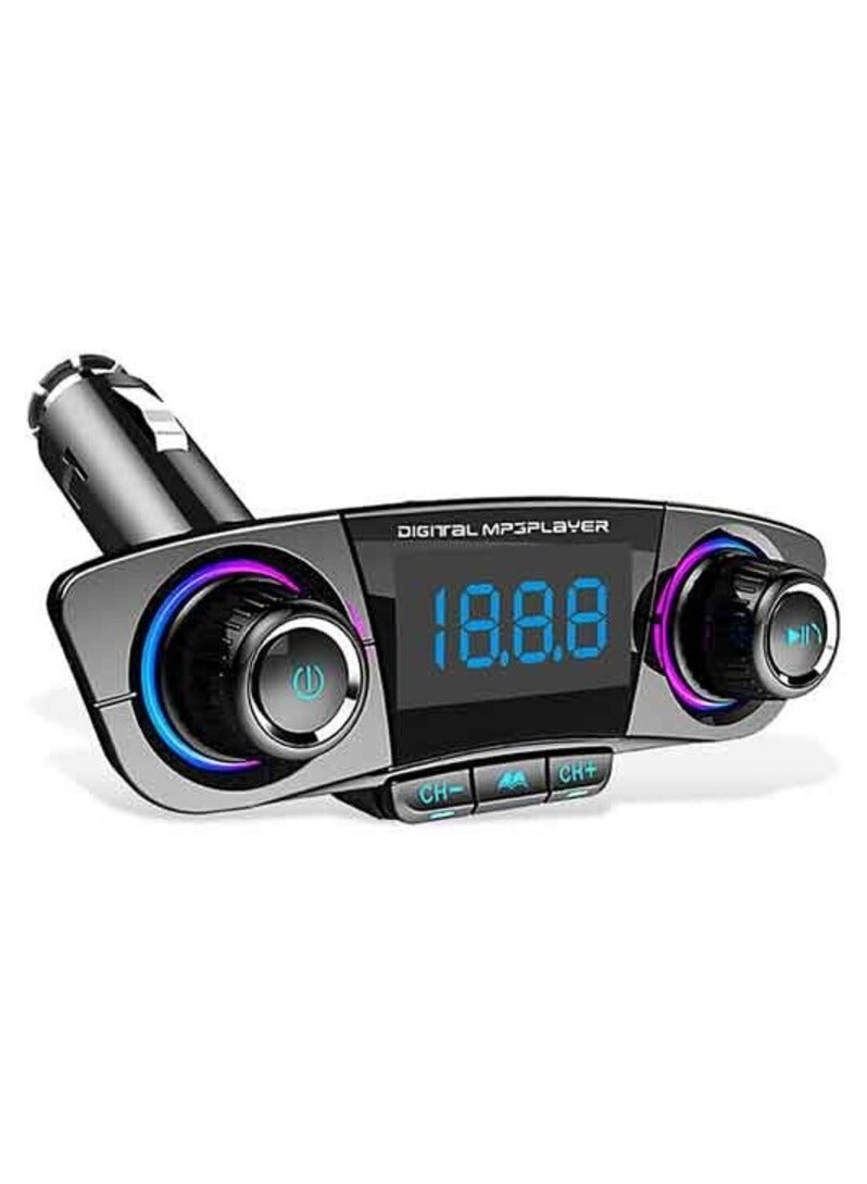 Earldom ET-M60 Wireless FM Charger Car Kit MP3 + 2 USB Ports - Image 1