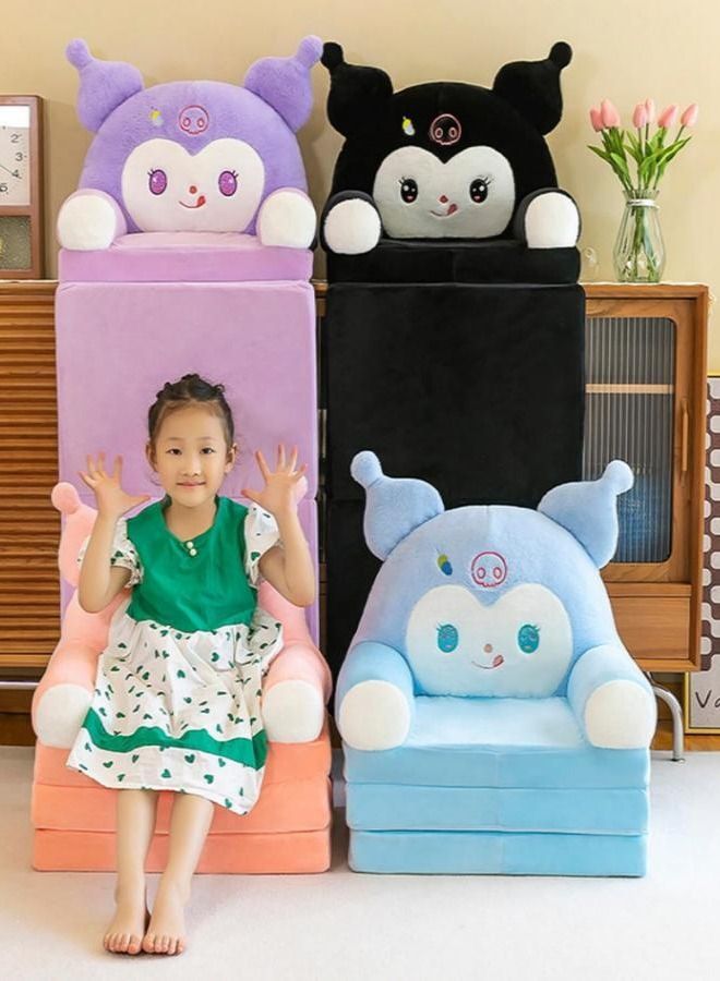 Generic Kids Sofa Gifts for 1-8 Year Old Kids Cute Foldable Kids Armchair Sofa Set Blue  - Image 4