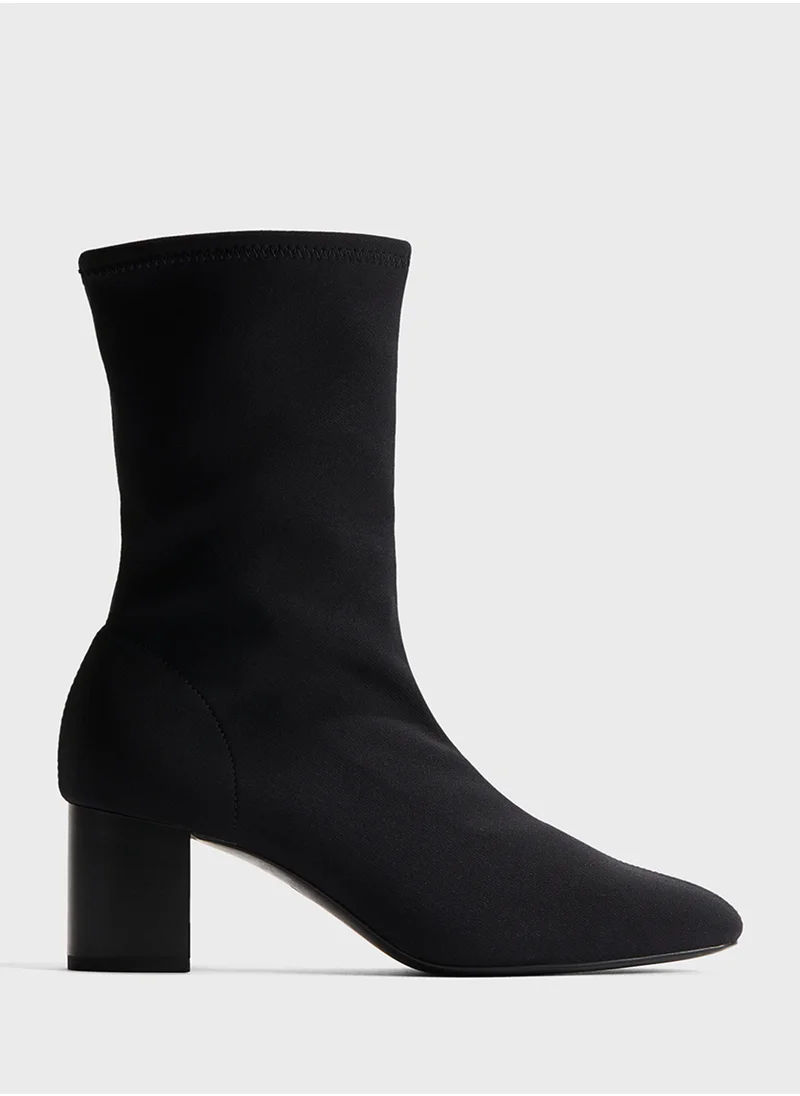 اتش اند ام Ankle-High Sock Boots