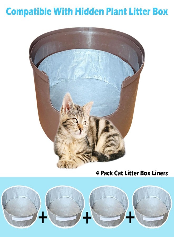 AFJWUZ 4 Pack Reusable Liners Compatible with Hidden Plant Litter Box, Waterproof and Scratch-Resistant Cat Box Liners (4 Pack) - Image 2