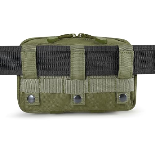 FRTKK حقيبة أدوات تكتيكية FRTKK Molle مع حزام إدارة مزودة بقطع ليزرية (أخضر عسكري) - Image 5
