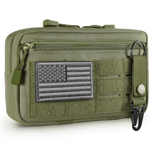 FRTKK حقيبة أدوات تكتيكية FRTKK Molle مع حزام إدارة مزودة بقطع ليزرية (أخضر عسكري) - Image 1