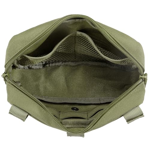 FRTKK حقيبة أدوات تكتيكية FRTKK Molle مع حزام إدارة مزودة بقطع ليزرية (أخضر عسكري) - Image 3