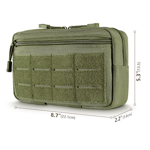 FRTKK حقيبة أدوات تكتيكية FRTKK Molle مع حزام إدارة مزودة بقطع ليزرية (أخضر عسكري) - Image 2