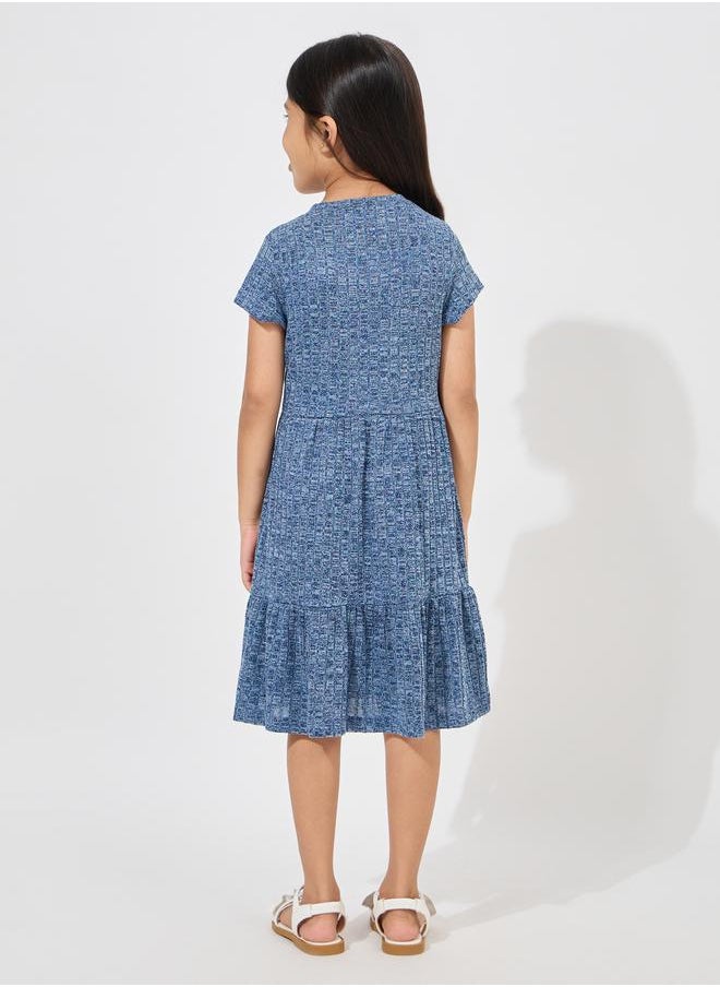 Styli Melange Knitted Casual Dress  - Image 4