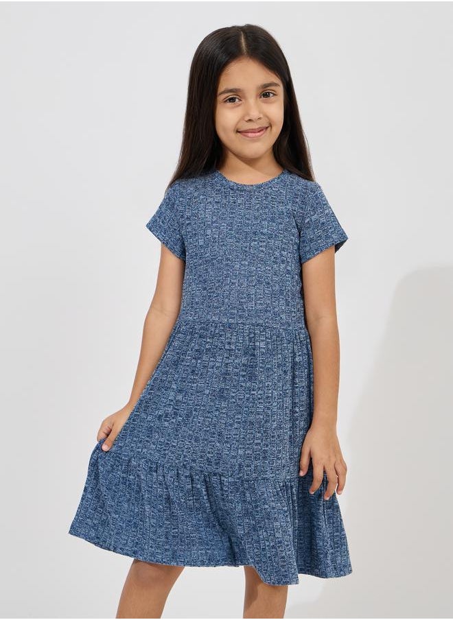Styli Melange Knitted Casual Dress  - Image 2