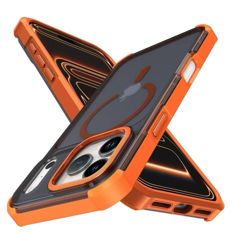 BB Acrylic MagSafe Case for iPhone 17 / 17 Air / 17 Pro / 17 Pro Max with Drop Protection and Kickstand plus Shockproof plus Strong Magnetic plus Matte Finish in Silver - Image 5