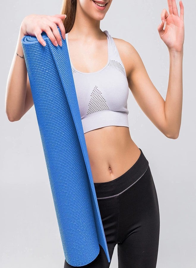 ATHA بساط يوغا مانع للانزلاق من أوردا للرجال والنساء | بساط يوغا ولياقة بدنية سميك للغاية للتمارين الرياضية في الصالات الرياضية وعلى الأرضيات (4 مم - متعدد الألوان) - Image 5