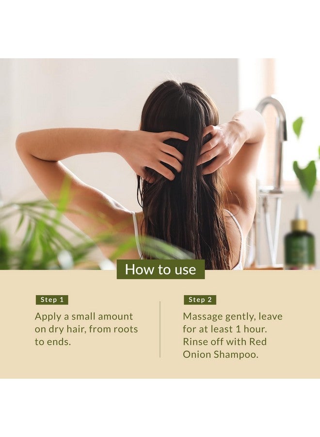 LOTUS BOTANICALS Red Onion Hair-Fall Control Oil |Anti Hair-Fall Oil | Hairgrowth Oil | Long, Strong And Thick Hair | No Silicon, No Preservatives, No Toxic Chemicals | All Hair Types | 200Ml  - Image 4