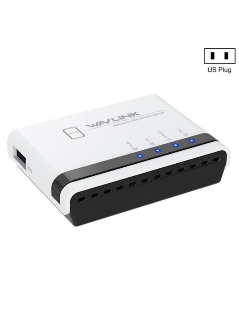 WAVLINK NU516U1 USB2.0 Wireless Printer Server With 10 / 100Mbps LAN / Bridge WiFi(US Plug)