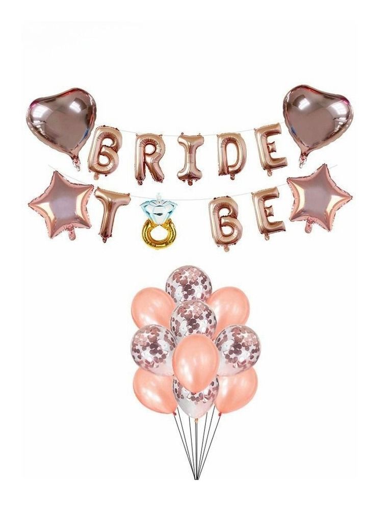 Engagement decoration balloons, bridal balloon proposal decorations, bachelorette party decorations, rose gold balloons transparent balloon set
