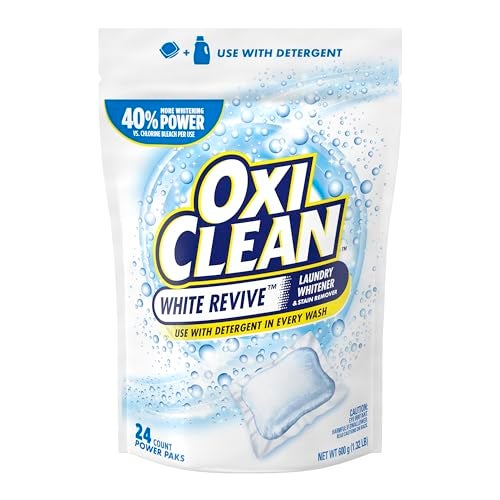 Oxiclean أوكسي كلين وايت ريفايف مبيض الغسيل ومزيل البقع باك 24 عدداً